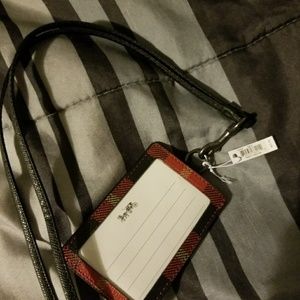 Coach luggage tag